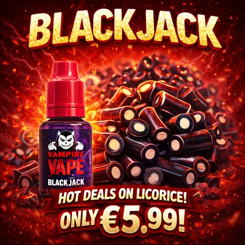 Black Jack 10ml Vampire Vape juice Ireland